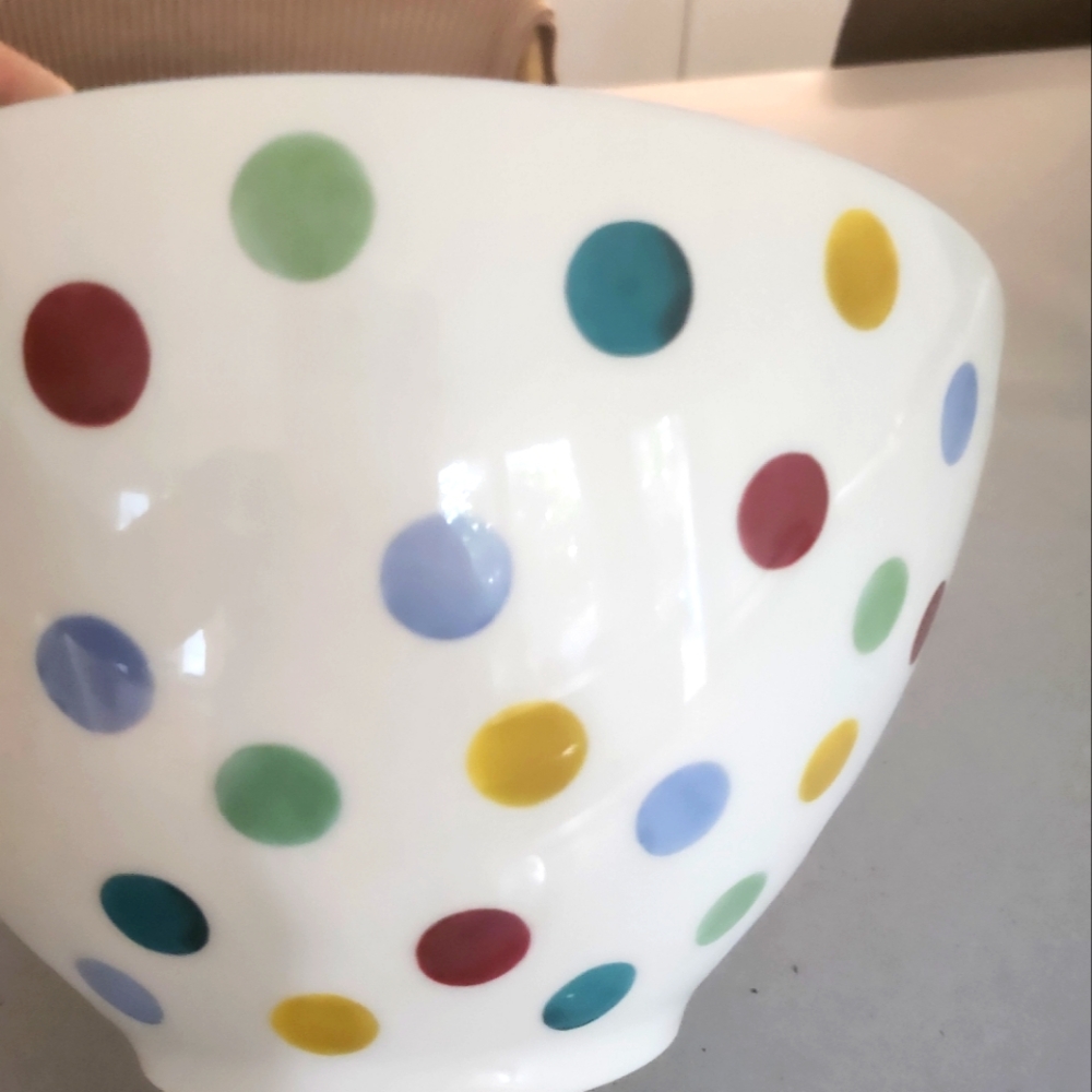 Emma Bridgewater polka dot series plastic bowl